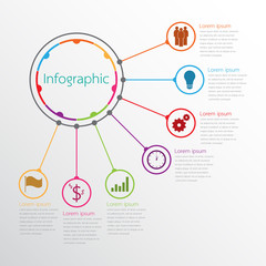 Vector infographic templates used for detailed reports. All 7 topics.