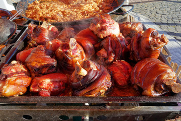 Roasted pork meat