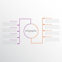 Vector infographic templates used for detailed reports. All 2 topics.