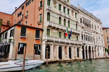 Naklejka premium Venedig, Paläste am Canal Grande