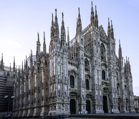 Fototapeta premium Milan Cathedral church {Milano Duomo) architecture, Italy