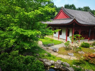 asiatischer Garten Park mit Erholung