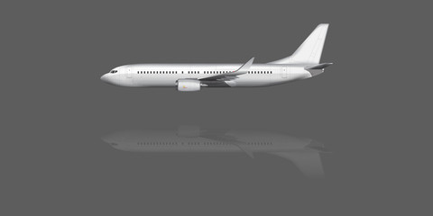 Mobile phone on grey background illustration