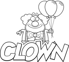 Cartoon Clown Text