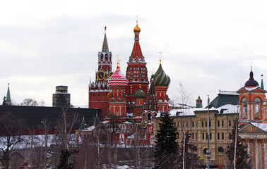 Fototapeta premium The Saint Basil's Cathedral in Moscow