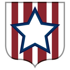 Isolated american emblem