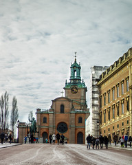 Fototapeta premium Church in Old Town Stockholm