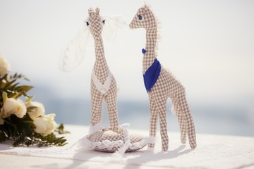 Wedding decorations Santorini Greece