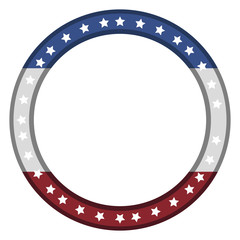 Isolated american emblem