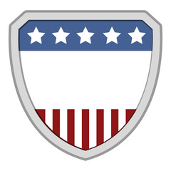 Isolated american emblem