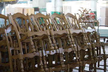 Making chairs.Manufacture of chairs