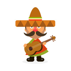 hot Mexican in sombrero