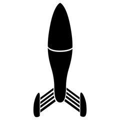 Isolated rocket icon