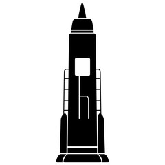Isolated rocket icon