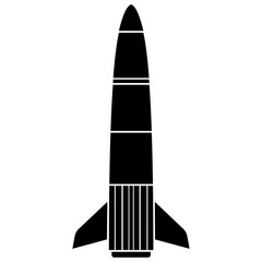 Isolated rocket icon