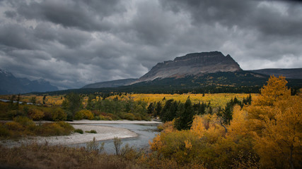 Autumn in Glacier National Park in Montana