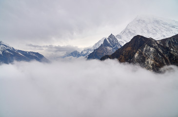 Obraz na płótnie Canvas Langtang Himalayas Valley Trekking Nepal