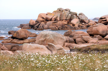 Côte de granit rose en Bretagne