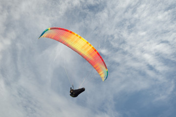 Paragliders in the Peak District, UK, taken in June 2018