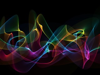     Abstract colorful wave design element 