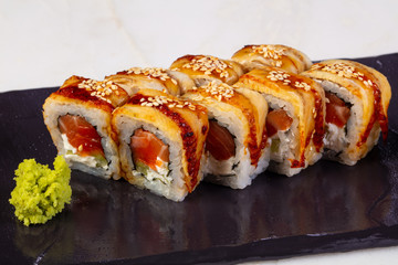 Canada roll with eel