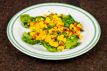 Tasty omlet scramble