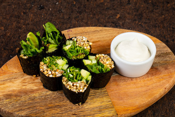 Delicious green roll