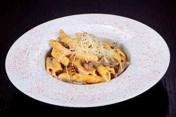 Delicious beef penne