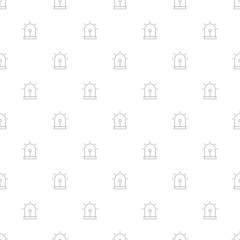 Obraz premium Alarm background from line icon. Linear vector pattern
