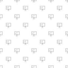 Blackboard background from line icon. Linear vector pattern