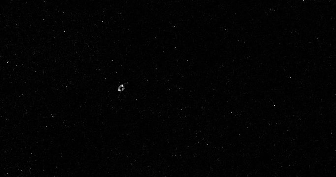 Long shot: the Voyager spacecraft travelling through empty space . Reversible, can be rotated 180 degrees. Elements of this image furnished by NASA.