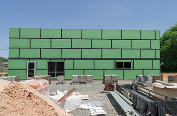 Construction of New Building in Suburban Area