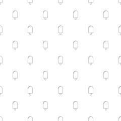 Ice cream background from line icon. Linear vector pattern