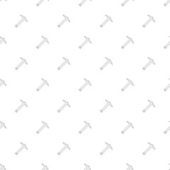 Mining background from line icon. Linear vector pattern