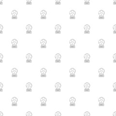 Football gold ball background from line icon. Linear vector pattern