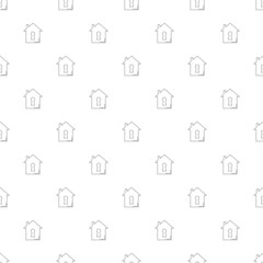 Home security background from line icon. Linear vector pattern background from line icon. Linear vector pattern
