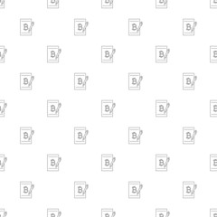 Ledger background from line icon. Linear vector pattern