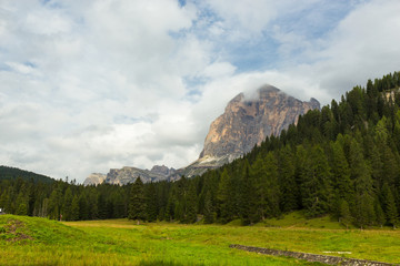 Naklejka premium view of Dolomites Alps