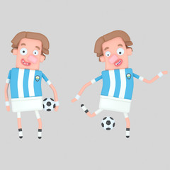 Argentina soccer player.

Isolate. Easy automatic vectorization. Easy background remove. Easy color change. Easy combine. 4000x4000 - 300DPI For custom illustration contact me.