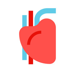 Heart human sign. Organ of man. Vector illustration