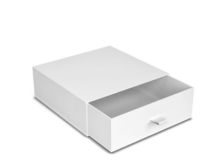 Blank drawer type box mockup