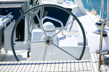 Fototapeta na wymiar luxury yacht in Italy