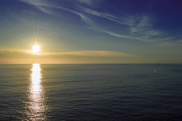 Fototapeta premium Sunset over the ocean