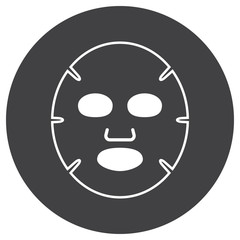 Fototapeta premium Facial mask flat icon