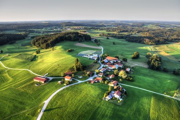 Pittenhart, Eschenau, Chiemgau, Weiler, Dorf, Bauer, Landwirtschaft, Oberbayern, Traunstein,...