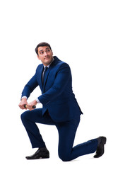 Businessman isolated on white background