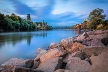 Fototapeta premium Donau / Straubing / Niederbayern