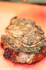 Ribeye on the grill