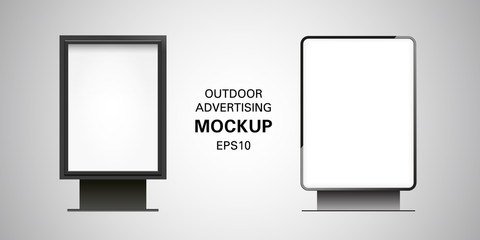 Blank Billboard Lightbox Mockup Set