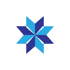 Obraz premium Blue Star logo design